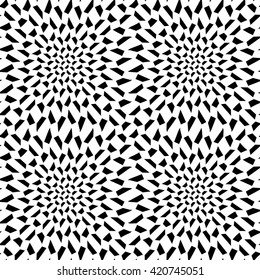 Vector modern abstract geometry psychadelic pattern. black and white seamless geometric crazy background . subtle pillow and bed sheet design. creative art deco. hipster fashion print