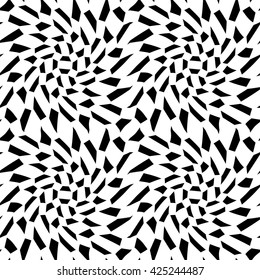 Vector modern abstract geometry psychadelic pattern. black and white seamless geometric crazy background . subtle pillow and bed sheet design. creative art deco. hipster fashion print