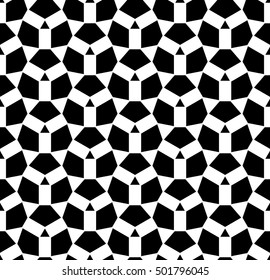 Vector modern abstract geometry tile pattern. black and white seamless geometric background . subtle pillow and bed sheet design. creative art deco. hipster fashion print