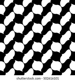 Vector modern abstract geometry tiles pattern. black and white seamless geometric background . subtle pillow and bed sheet design. creative art deco. hipster fashion print