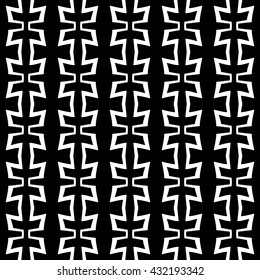 Vector modern abstract geometry trippy pattern. black and white seamless geometric background . subtle pillow and bed sheet design. creative art deco. hipster fashion print