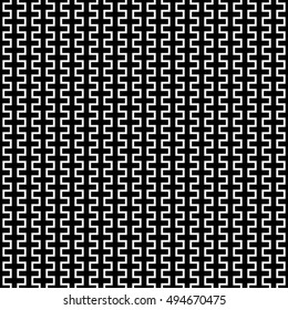 Vector modern abstract geometry trippy pattern. black and white seamless geometric background . subtle pillow and bed sheet design. creative art deco. hipster fashion print