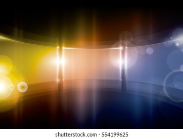 Vector of modern abstract glass frame and background