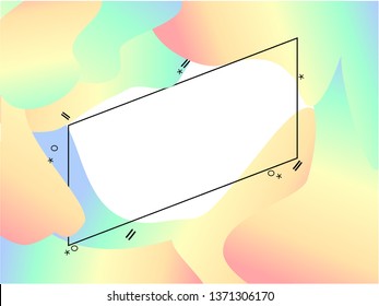 Vector modern abstract gradient geometric color background. Copy space text.