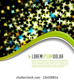 Vector modern abstract green business illustration background. Editable creative illustration.