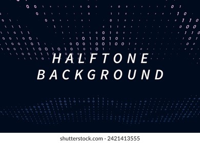Vector modern abstract halftone background. Texture of dots wallpaper for website, banner, header