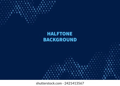 Vector modern abstract halftone background. Texture of dots wallpaper for website, banner, header