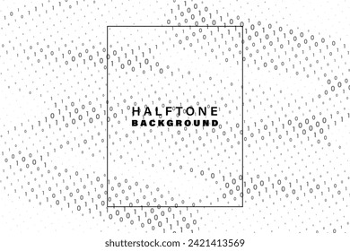 Vector modern abstract halftone background. Texture of dots wallpaper for website, banner, header