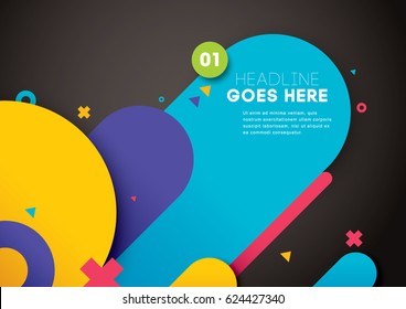 Vector of modern abstract layout and background