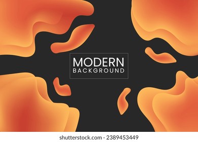 Vector modern abstract liquid mass tool wave abstract gradient color background with landing page image
