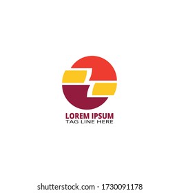 Vector modern abstract logo perfect for brand, icon media social and company. Vector EPS 10.