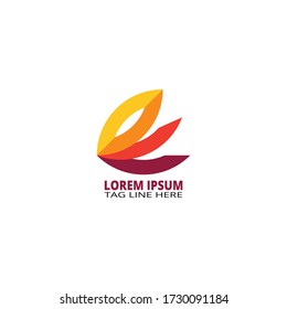 Vector modern abstract logo perfect for brand, icon media social and company. Vector EPS 10.