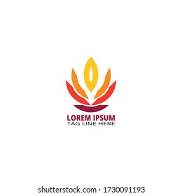 Vector modern abstract logo perfect for brand, icon media social and company. Vector EPS 10.