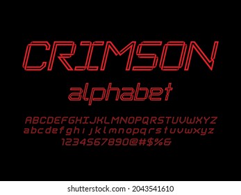 Vector de diseño de alfabeto plegable de papel abstracto moderno con mayúsculas, minúsculas, números y símbolos