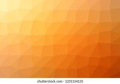 Vector of modern abstract polygonal background. Orange Vector polygonal design for your business.