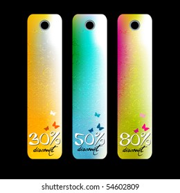 vector modern abstract price tags
