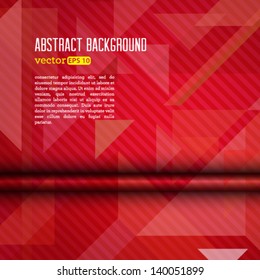 Vector modern abstract red business illustration background.