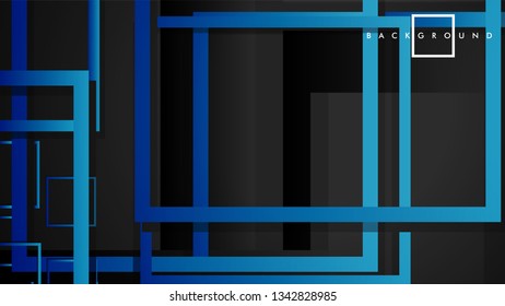 Vector Modern Abstract Squares Backgrounds . with a black green gradient. eps 10 template