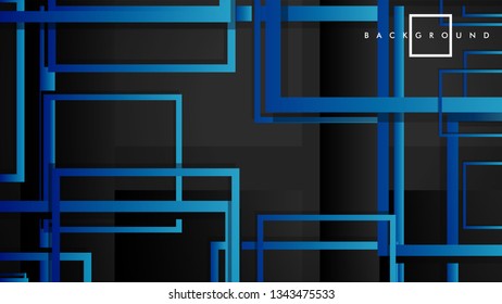 Vector Modern Abstract Squares Backgrounds . with a black green gradient. eps 10 template