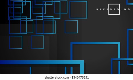 Vector Modern Abstract Squares Backgrounds . with a black green gradient. eps 10 template