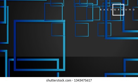 Vector Modern Abstract Squares Backgrounds . with a black green gradient. eps 10 template