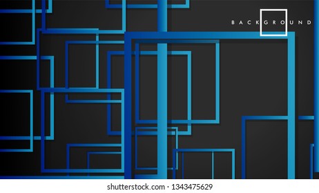 Vector Modern Abstract Squares Backgrounds . with a black green gradient. eps 10 template