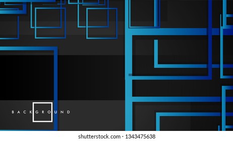 Vector Modern Abstract Squares Backgrounds . with a black green gradient. eps 10 template