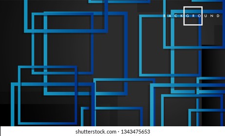 Vector Modern Abstract Squares Backgrounds . with a black green gradient. eps 10 template