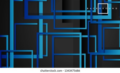 Vector Modern Abstract Squares Backgrounds . with a black green gradient. eps 10 template