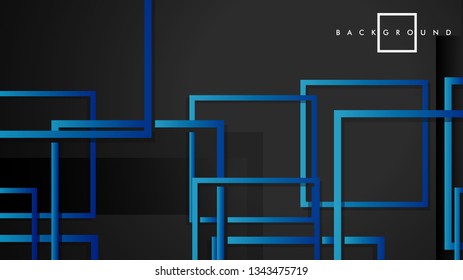 Vector Modern Abstract Squares Backgrounds . with a black green gradient. eps 10 template