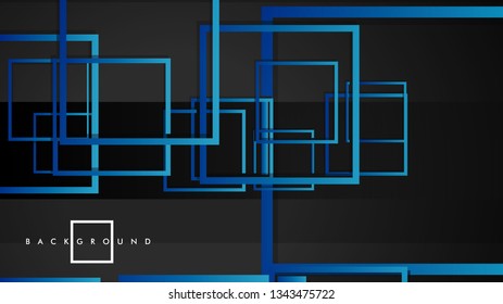 Vector Modern Abstract Squares Backgrounds . with a black green gradient. eps 10 template