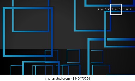 Vector Modern Abstract Squares Backgrounds . with a black green gradient. eps 10 template