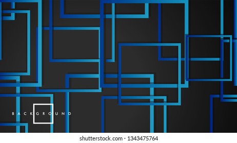 Vector Modern Abstract Squares Backgrounds . with a black green gradient. eps 10 template