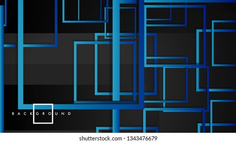 Vector Modern Abstract Squares Backgrounds . with a black green gradient. eps 10 template