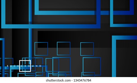 Vector Modern Abstract Squares Backgrounds . with a black green gradient. eps 10 template