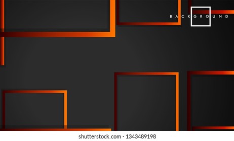 Vector Modern Abstract Squares Backgrounds . with a black red orange gradient. eps 10 template