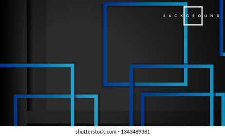 Vector Modern Abstract Squares Backgrounds . with a black green gradient. eps 10 template