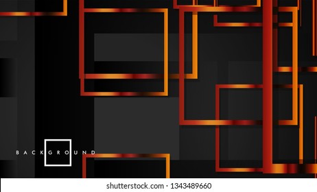 Vector Modern Abstract Squares Backgrounds . with a black and metal color gradient. eps 10 template