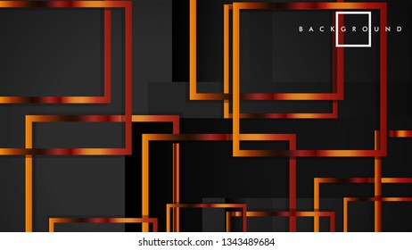 Vector Modern Abstract Squares Backgrounds . with a black and metal color gradient. eps 10 template