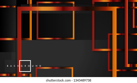Vector Modern Abstract Squares Backgrounds . with a black and metal color gradient. eps 10 template