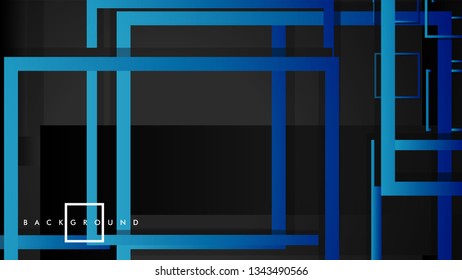 Vector Modern Abstract Squares Backgrounds . with a black green gradient. eps 10 template