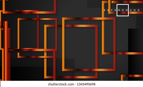 Vector Modern Abstract Squares Backgrounds . with a black and metal color gradient. eps 10 template