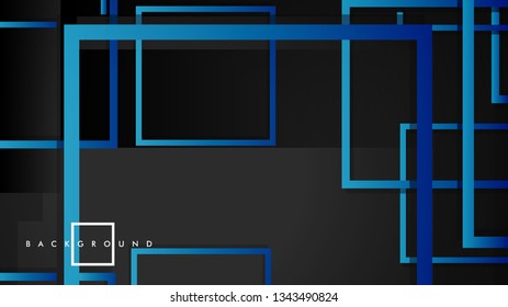 Vector Modern Abstract Squares Backgrounds . with a black green gradient. eps 10 template