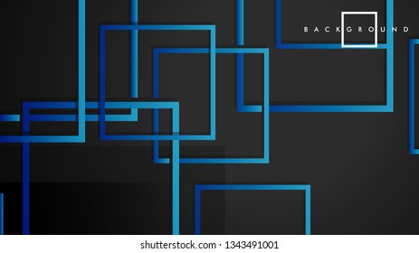 Vector Modern Abstract Squares Backgrounds . with a black green gradient. eps 10 template