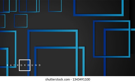 Vector Modern Abstract Squares Backgrounds . with a black green gradient. eps 10 template
