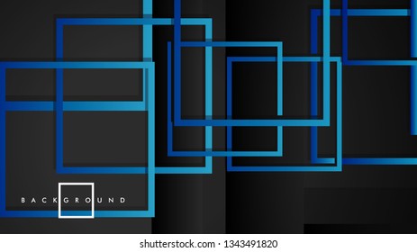 Vector Modern Abstract Squares Backgrounds . with a black green gradient. eps 10 template