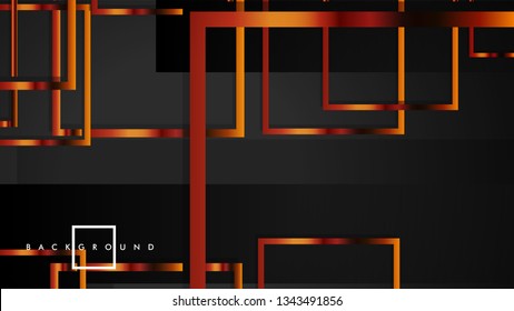Vector Modern Abstract Squares Backgrounds . with a black and metal color gradient. eps 10 template