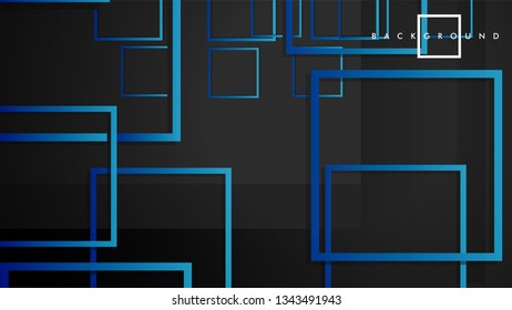 Vector Modern Abstract Squares Backgrounds . with a black green gradient. eps 10 template
