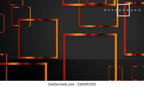 Vector Modern Abstract Squares Backgrounds . with a black and metal color gradient. eps 10 template