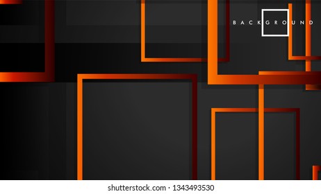 Vector Modern Abstract Squares Backgrounds . with a black red orange gradient. eps 10 template
